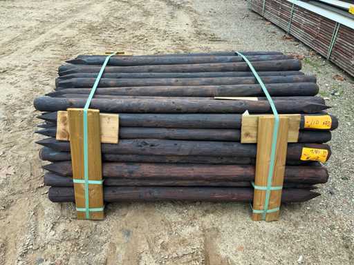 Pine impregnated peeled post 7x140 Garden posts (110x)