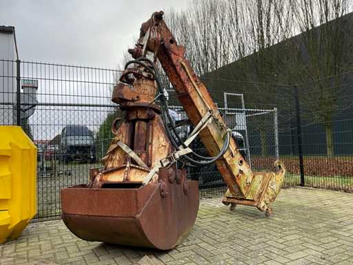 Quetschbecken mit Auslegbaum