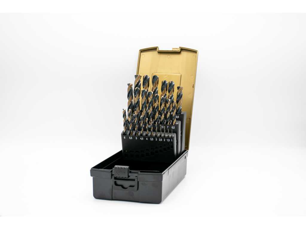 25-piece HSS M2 Turbo metal drill bit set (45x)