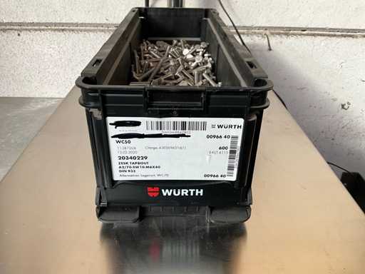 Würth 10,41 kg Perno esagonale M6 x 40 in scatola impilabile