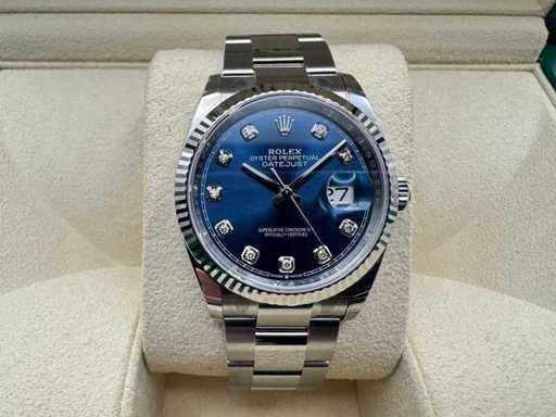 Rolex Datejust 36 126234 | Blue Diamond Dot | Oyster | 2026 | Unworn