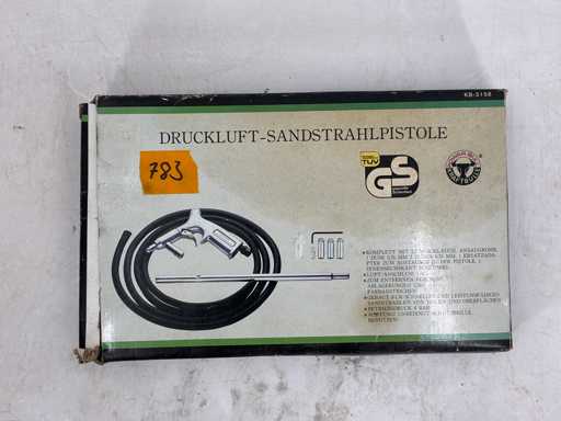 Perslucht zandstraalkanon