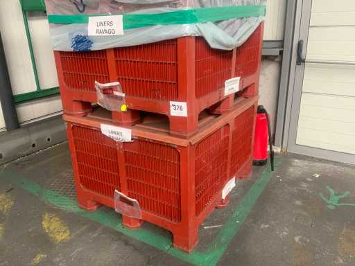 Caisse empilable Allibert avec contenu (2x)