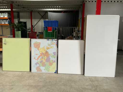 Office depot Scritto Whiteboards, wereldkaart en prikbord