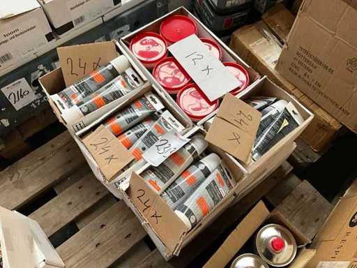 Various paints & fillers