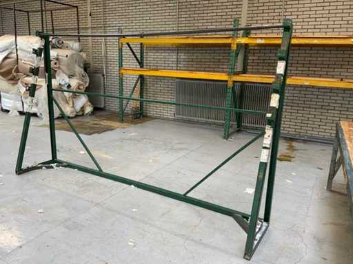 Rastrelliera tessile a 4 pezzi per lo srotolamento