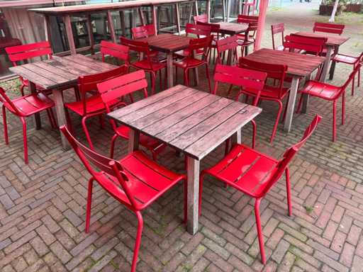 Fermob - Luxembourg - Aluminium terrasstoel (4x)