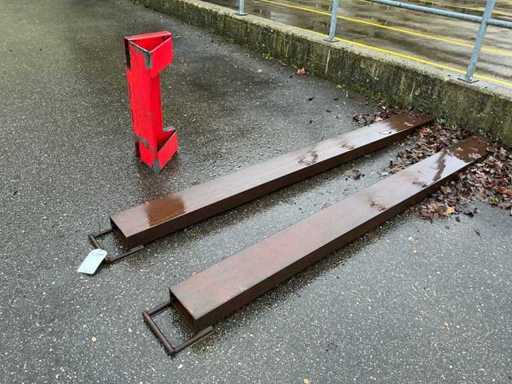 Lingură de extensie pentru stivuitor și atașament