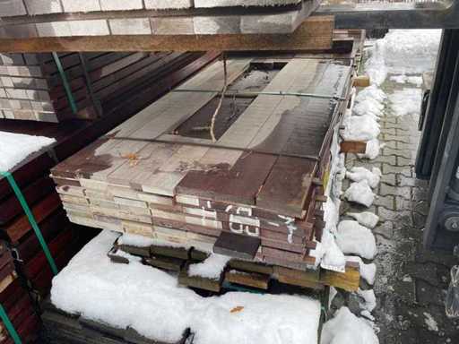 Ipé planken fijnbezaagd 1850x130x27mm (47x)