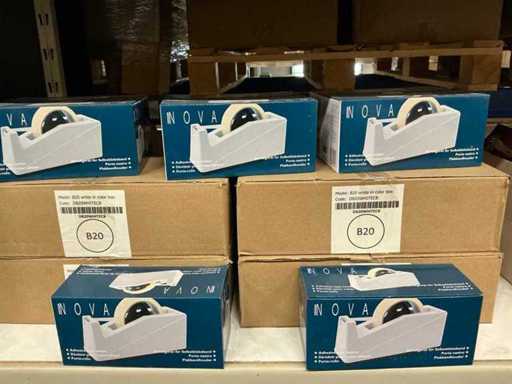 Partia uchwytów na taśmy Nova B20 biała (40x)