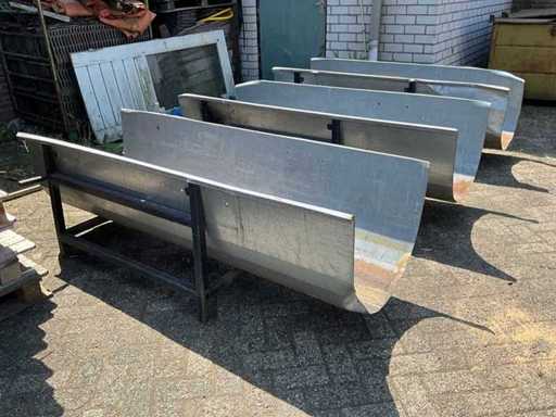 Steel trough (3x)