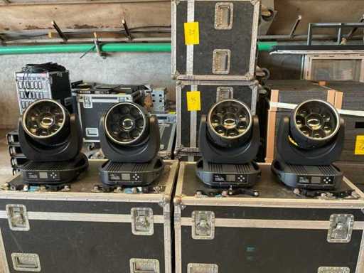 Testa mobile a LED Showtec Polar 340 Wash FX IP65 (4x)
