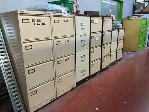 Various filing cabinets (10x)