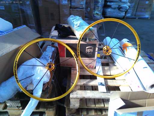 SPINERGY LX WHEEL Black Spoke Gold (x2) 24 inches