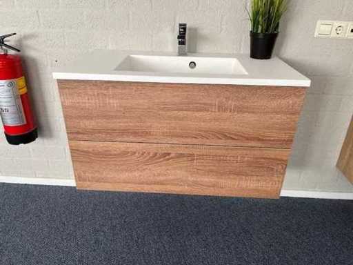 Arcqua - Salon - Ensemble de meubles de salle de bain 90 cm