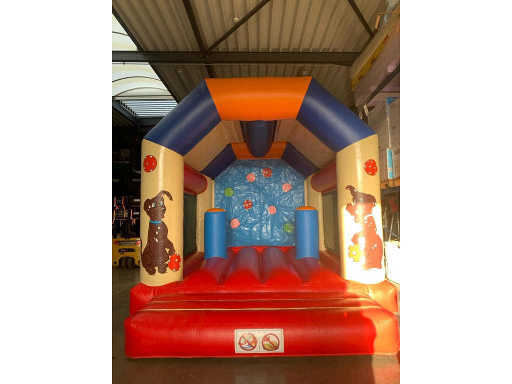 bouncy castle dog