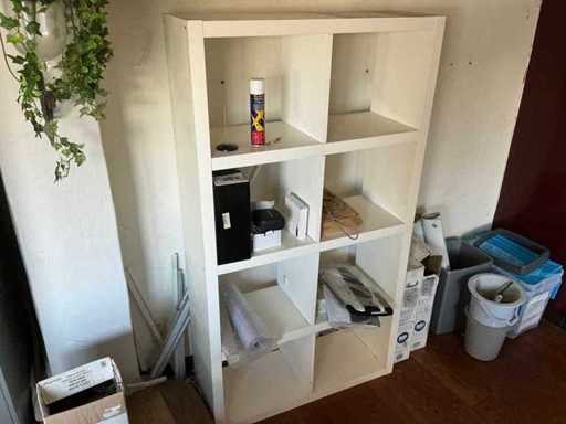 Various storage cabinet (3x) + table