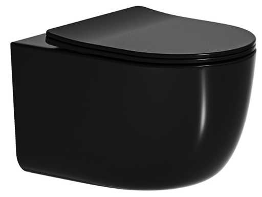 Mawialux inbouw wandcloset met closetzitting - Turbo Flush - Mat zwart
