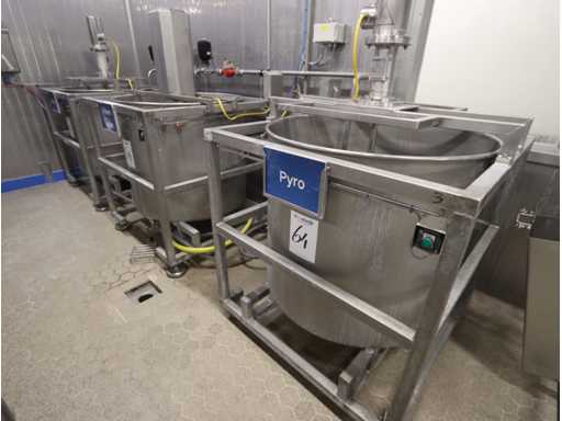 3-voudige mengketel opstelling