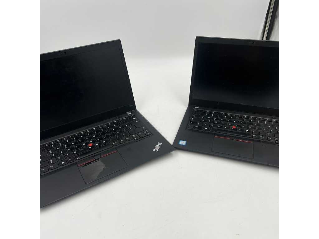 2x Lenovo ThinkPad T480s Notebook (Intel i5, 8 GB RAM, 256 GB SSD, QWERTZ) z systemem Windows 10 Pro