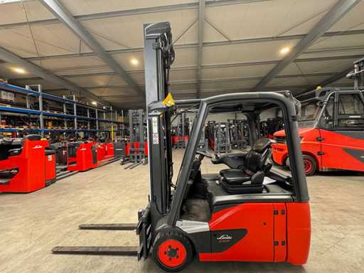 12/2018 Service + UVV 08/2026 Linde E16 1.600kg LI-ION Lithium Triplex 662cm Elektrische Vorkheftruck