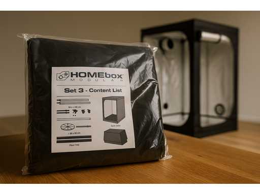 *NUOVO* Homebox Modular Set 3, Set Costruzione, Tende da Coltivazione (5 pezzi)