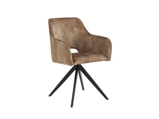 Colenis - Emma Pranzo - Set da 6 - Taupe - Adoré Velvet - Con bracciolo