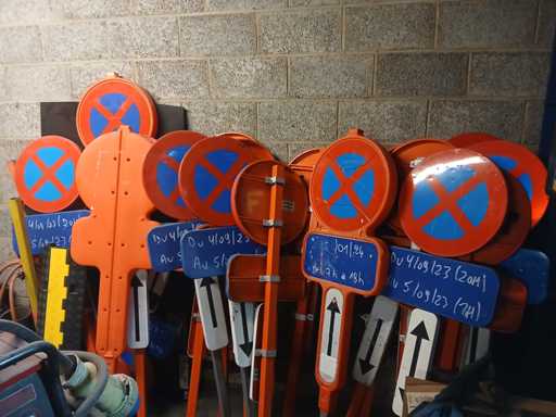 Traffico divietato di parcheggio Segnale