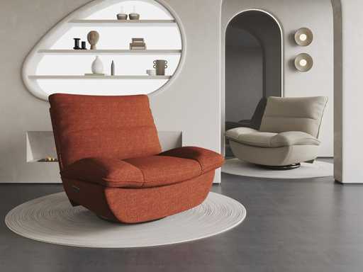  Fauteuil de Relaxation avec Bascule, Pivotant 360°