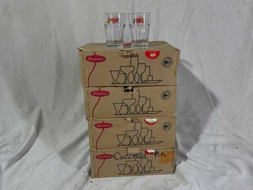 Bicchieri Pitu Whisky/Bibite lunghe "Coppa del Mondo di calcio Brasile 1958" (47x)