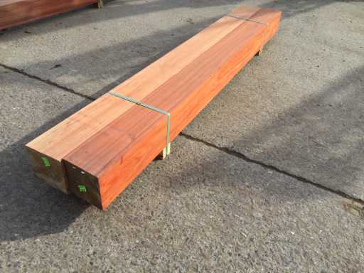 Padouck-Balken 2750 x 200 x 200 mm (2 x)