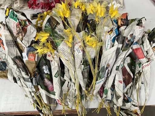 Dekoracja Fair Trade – żółta pszczoła 10 elementów (35x)