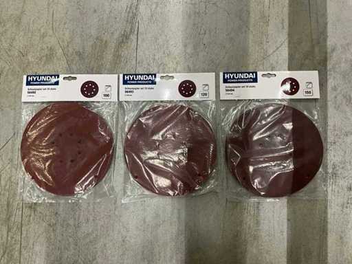 Set de șmirghel Hyundai 56492/56493/56494 225mm (150x)