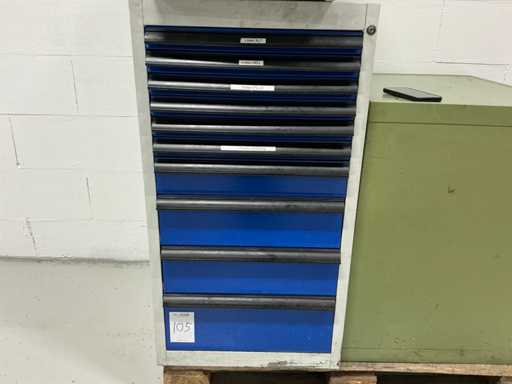 Comodă cu scule cu 10 sertare