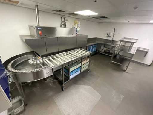 Rhima - WD-213 - Lavastoviglie completa con trasportatore a traino