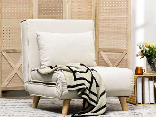 Fauteuil Convertible 2 en 1 chauffeuse lit 1 Place