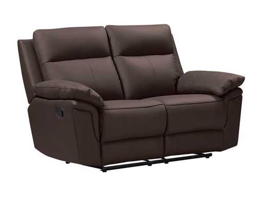 Buffelleer 2-zits relaxbank - Bruin