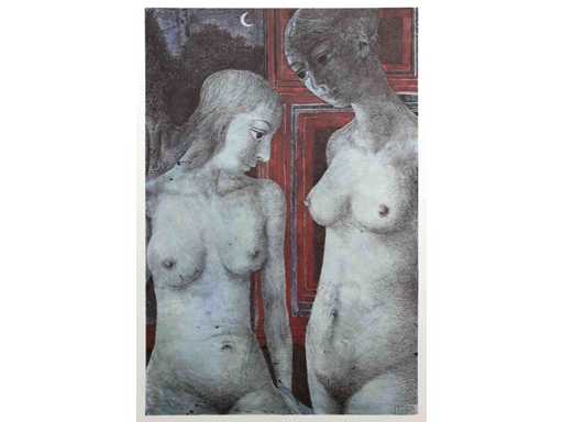 Paul Delvaux - Figures au clair de lune - offset