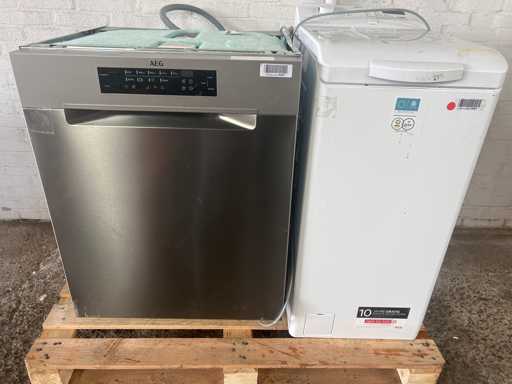  AEG FUS7572APM Vaatwasser | AEG LTR6N40270 Bovenlader wasmachine 7 kg