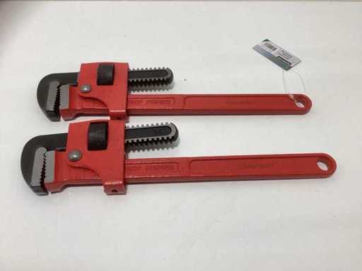 Technocraft pipe wrenches (2x)