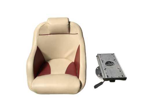 Springfield Ocean Flip-Up Boat Seat with Steering Pedestal - 1070100-309P