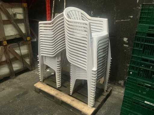 Chaise de patio en plastique Jardin (30x)