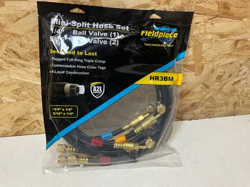 Fieldpiece Slangen R/B= 5/16" x 1/4" G= 1/4" x 1/4 (3x afsl.) L=150cm