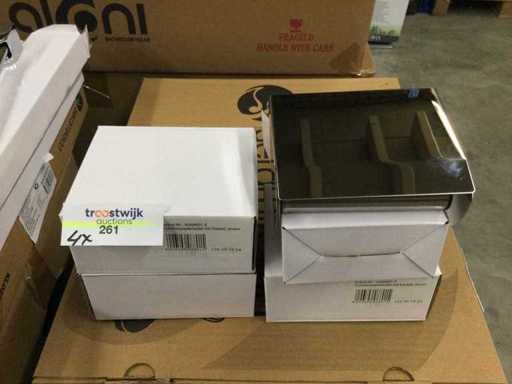 4x porte-papier toilette + 4x porte-serviettes