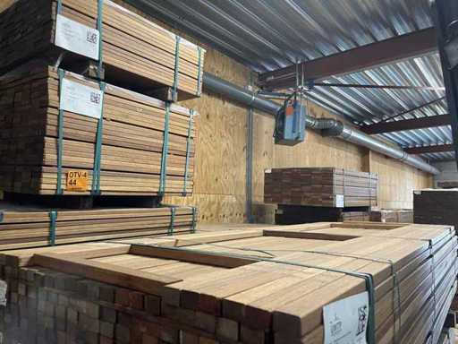 Guyana Teak Latten Geschaafd 2450x40x27mm (190x)