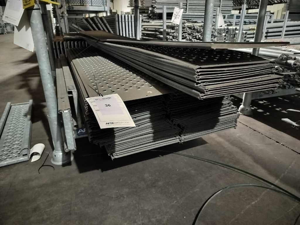 Afix - Placă de acoperire din oțel pentru schele Afix 2,07 x 0,32 m (77x)