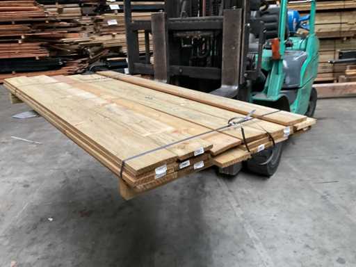 Scânduri de grădină de molid impregnate - 180x14x1,6 cm (20x)