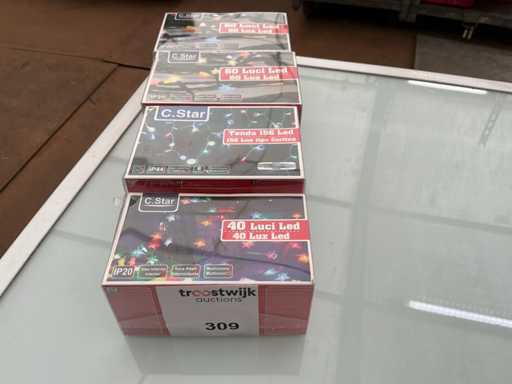 C.Star. IP20+IP44. Weihnachten LED-Beleuchtung. (4-fach)