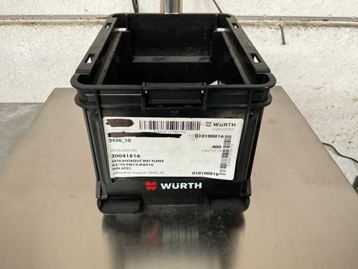 Würth 1.71 kg Hexagon bolt with flange M8 x 16 in stackable box