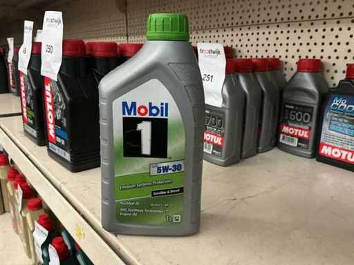 Mobil, capacità 1 litro Olio motore (4x)